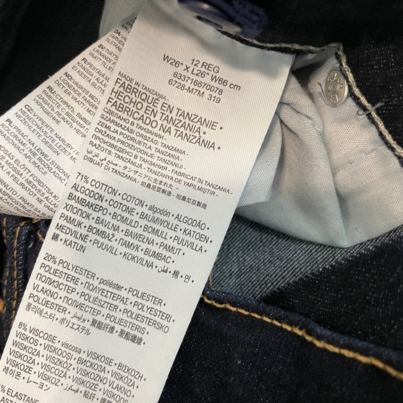 Levi’s 512 Boys Slim Taper Jeans | Dark Wash | 12 Reg (26x26) - Picture 4 of 5